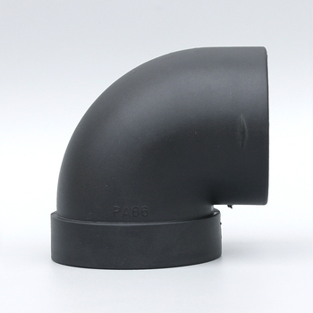 Parkolófűtő levegőcső hajlított idom, műanyag, korrózióálló, modell WT-75mm, 150°C-ig hőálló, meleg levegő áramlását irányítja