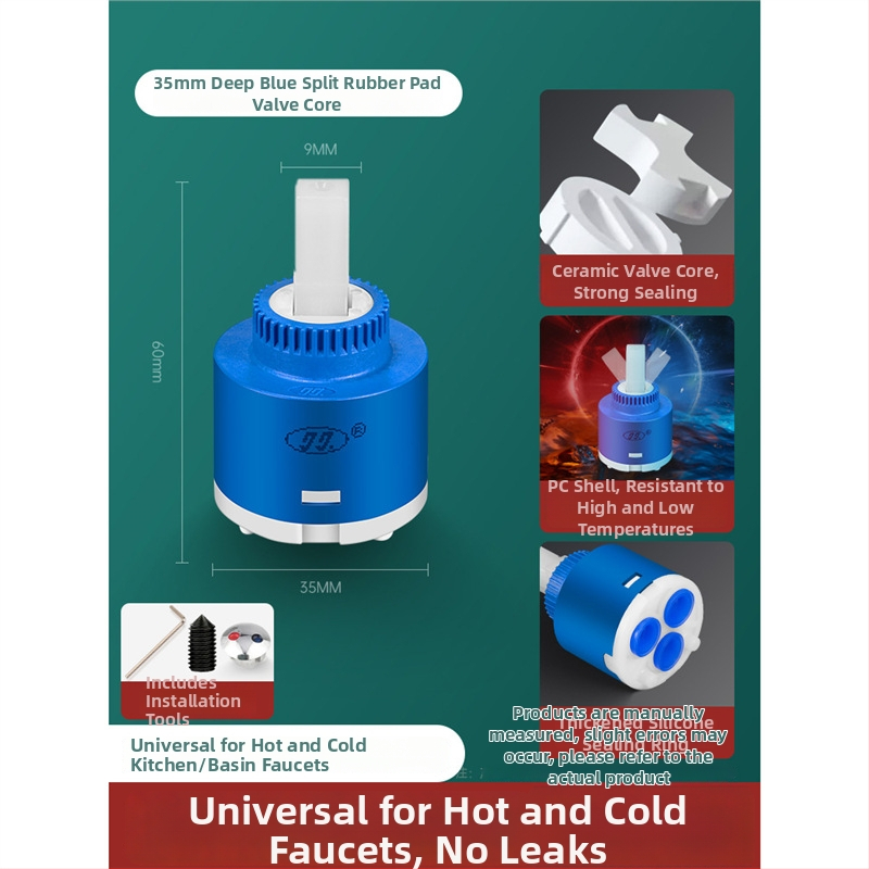 Univerzális keverőmag meleg és hideg vízhez, zuhany- és fürdőcsaphoz, rozsdamentes acél, típus 1, egyszerű szerkezet