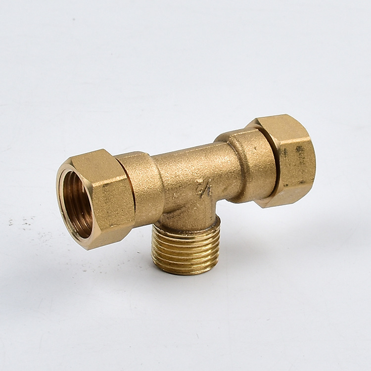 Bakreni T-spoj s kutom, debljina zida 3,5 mm, marka SJ, model 15