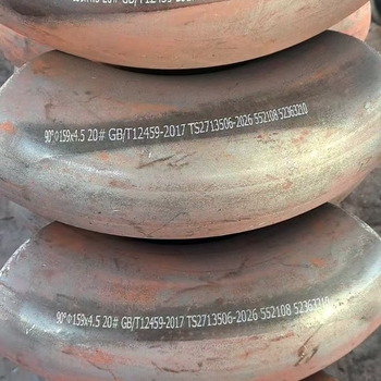 Углов тръбопровод от въглеродна стомана, заварен, 90°, голям диаметър, безшевен, прав заваръчен ъгъл, дебелина на стената 2–25 мм, Gb/t12459 стандарт