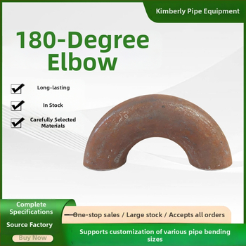 Ohyb potrubia z uhlíkovej ocele, 180°, dlhý polomer, pre zváranie butt