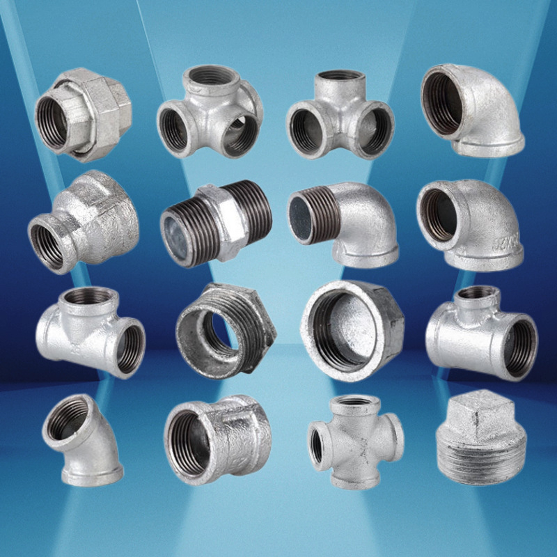 Malleable Iron Tee, Threaded, Corrosion-Resistant, Model 90, ISO 9001
