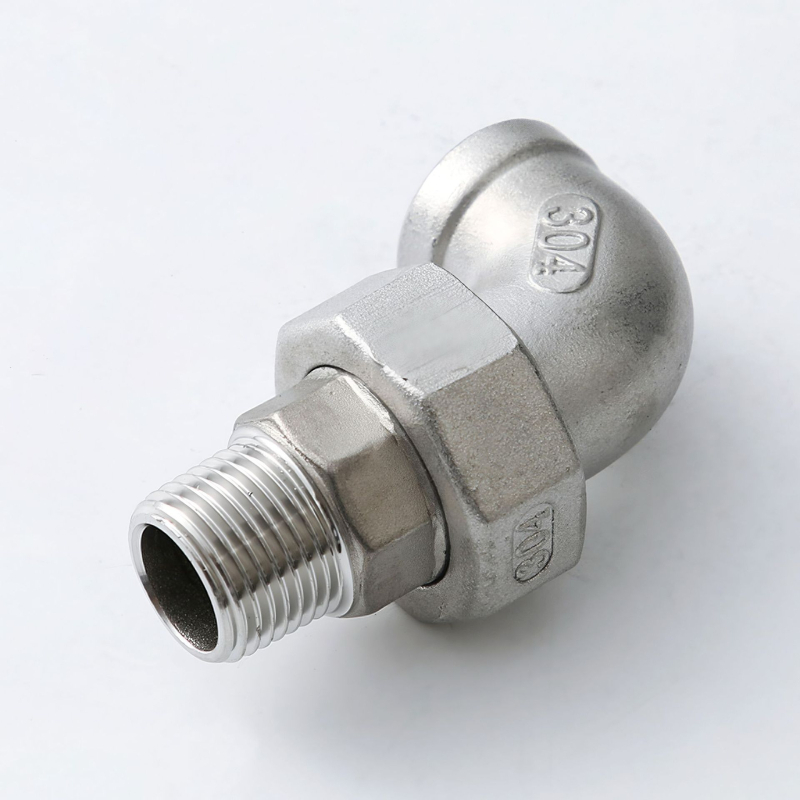 Uholový spoj z nehrdzavejúcej ocele 304 so vnútorným a vonkajším závitom, vysokotlakový, Kang Yang