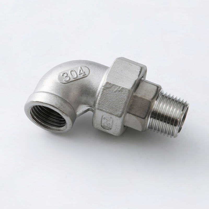 Uholový spoj z nehrdzavejúcej ocele 304 so vnútorným a vonkajším závitom, vysokotlakový, Kang Yang