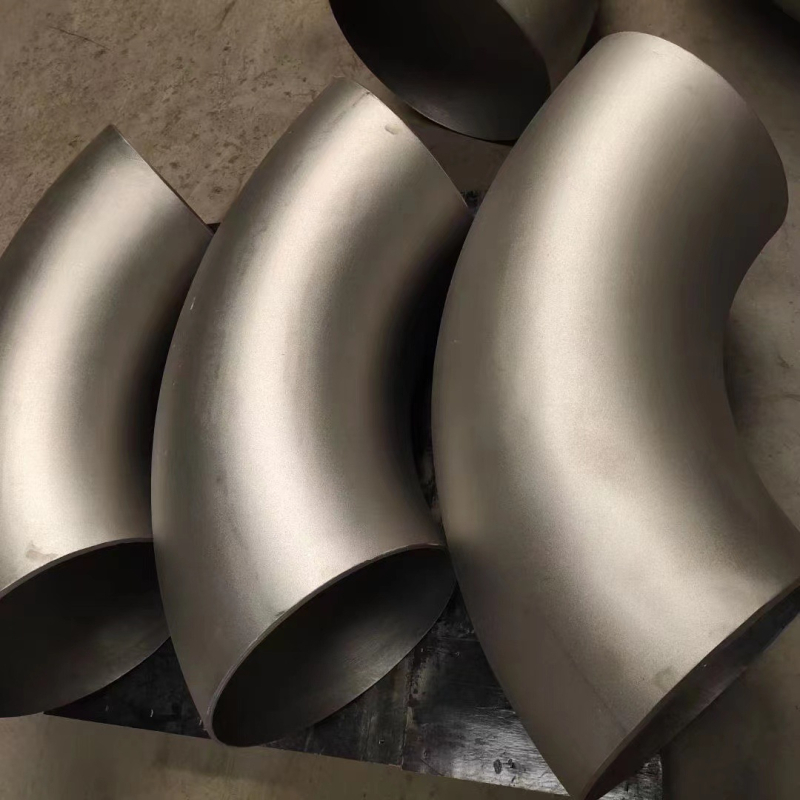 Ъглов фитинг за тръби от неръждаема стомана, DN15–DN600, дебелина на стената 3–10 мм, високо налягане, стандарт GB/T2459-2017