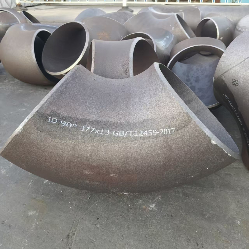 Bezšvové zvárané koleno 90°, uhlíková oceľ, GB/T12459-2017, zváranie, prémiová trieda