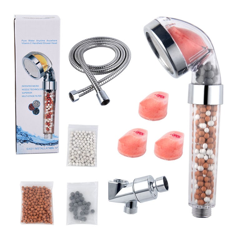 Κεφαλή ντους με αρωματοθεραπεία – λειτουργία βροχής, ABS, εγκατάσταση με βίδες, 0–90°C, 0–6 MPa