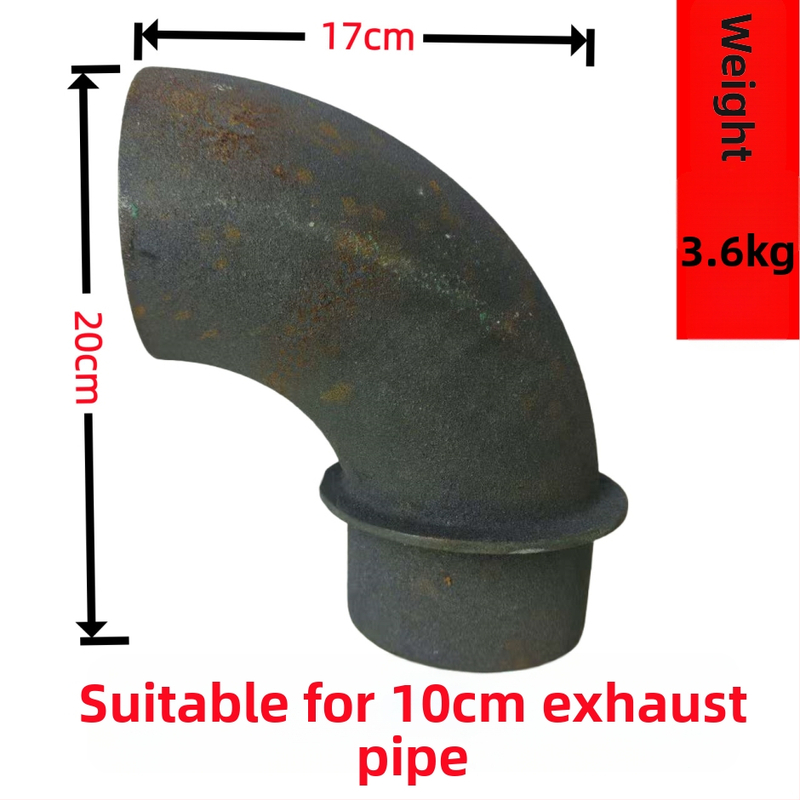 Zváraný uhlový koleno z uhlíkovej ocele, 90°, priemer 133 mm, hrúbka steny 5 mm