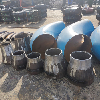 Oceľový redukčný T-kus, koncentrovaný redukčný T, zváraný spoj, materiál uhlíková oceľ, kategória AAAAA, odolný voči korózii