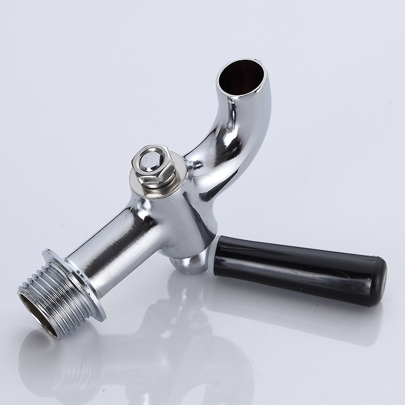 Bakreni izolirani vodovodni ventil za komercijalne električne bojlere, jednoputni hladni poluautomatski slavina, spiralna ugradnja, radna temperatura -10 do 90°C, bakreni ventil