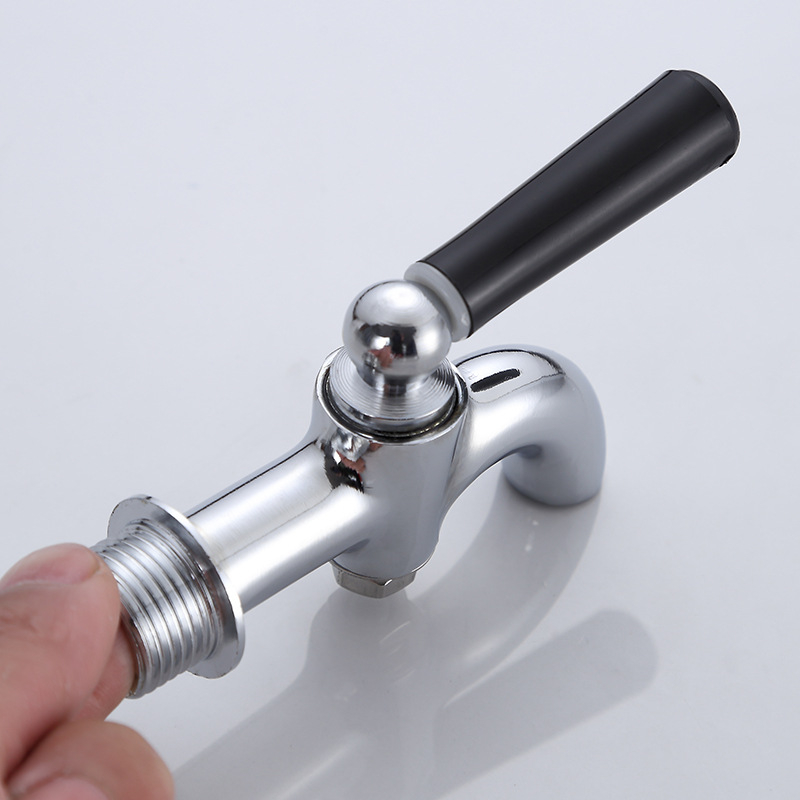 Bakreni izolirani vodovodni ventil za komercijalne električne bojlere, jednoputni hladni poluautomatski slavina, spiralna ugradnja, radna temperatura -10 do 90°C, bakreni ventil