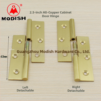 Otpornu mesinganu šarku za vrata ormarića s završnim zlatnim premazom