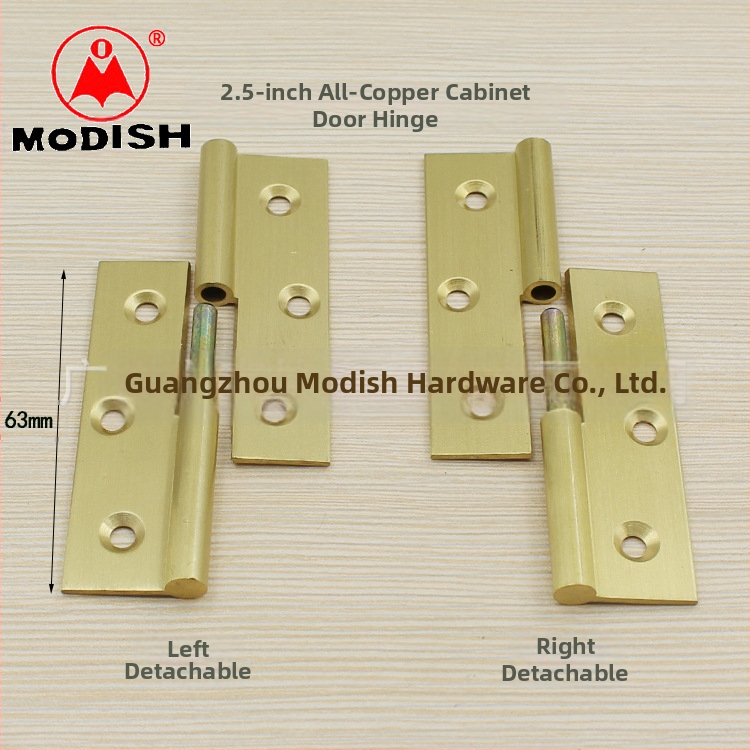 Otpornu mesinganu šarku za vrata ormarića s završnim zlatnim premazom