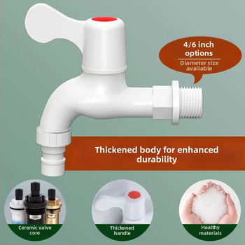 PVC vodovodný kohútik pre potrubie - plastový, model 20, stupeň 1