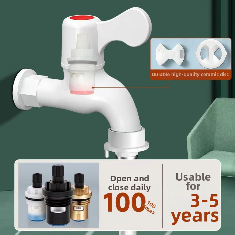 PVC vodovodný kohútik pre potrubie - plastový, model 20, stupeň 1