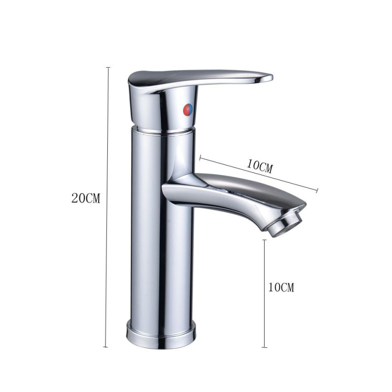 Nehrđajući čelični miješalac za umivaonik, model 24003, keramički kartridž, 0–80°C, 1.5 MPa