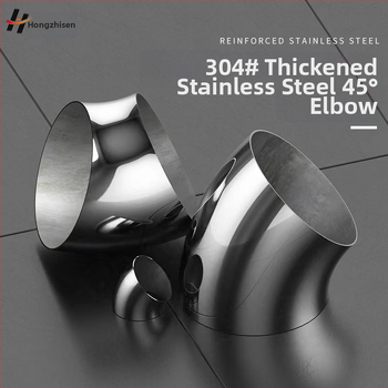 Uhly z nehrdzavejúcej ocele 304 pre zábradlie schodiska, 45° ohyb, hrúbka steny 2.0 mm, zváraný, odolný voči korózii