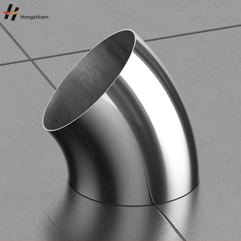 Uhly z nehrdzavejúcej ocele 304 pre zábradlie schodiska, 45° ohyb, hrúbka steny 2.0 mm, zváraný, odolný voči korózii