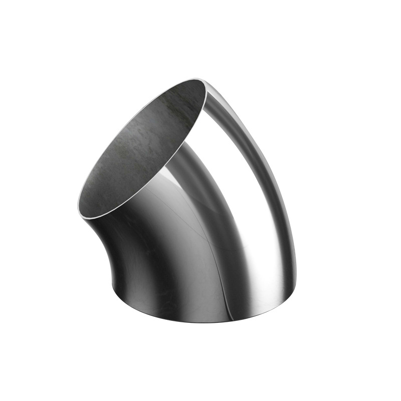 Uhly z nehrdzavejúcej ocele 304 pre zábradlie schodiska, 45° ohyb, hrúbka steny 2.0 mm, zváraný, odolný voči korózii