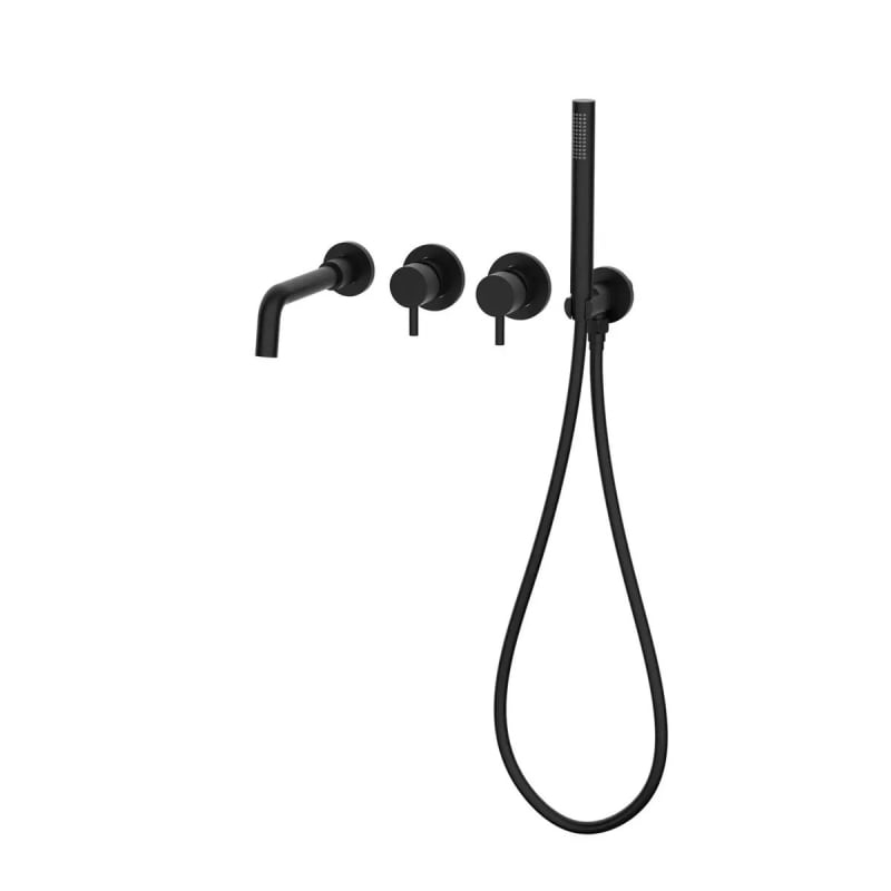 Душ комплект, скрит монтаж, квадратна душ глава, 304 неръждаема стомана, модерен минималистичен стил