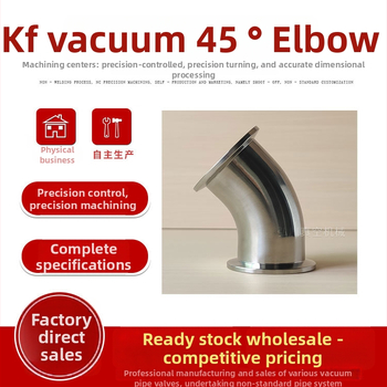 KF 45° inox koljeno s prirubnicom KF16 KF-25, model 020