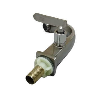 Robinet chiuvetă baie, cu o singură gaură, apă rece, oțel inoxidabil, cartuș ceramic, finisaj periat, CE certificat UE