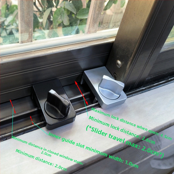 DY-CS01 Zámok na okno zo zinkového zliatiny, bezkľúčové otáčanie, ochrana proti krádeži, inštalácia bez nástrojov