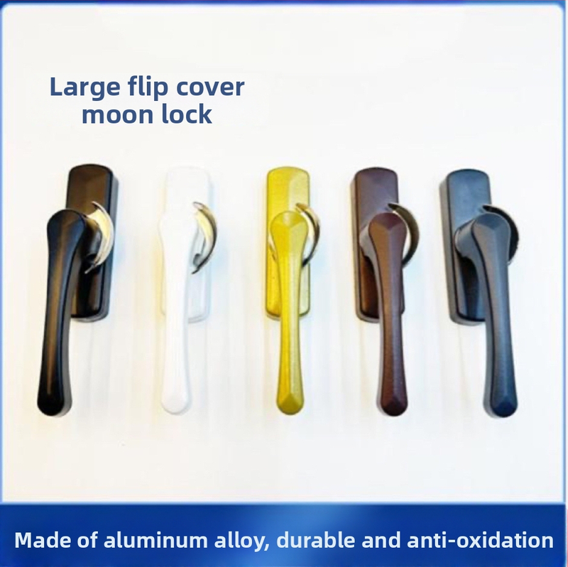 Polmesiacová zámka LG-2004 | zinková zliatina | pre dvere a okná | moderný a jednoduchý štýl