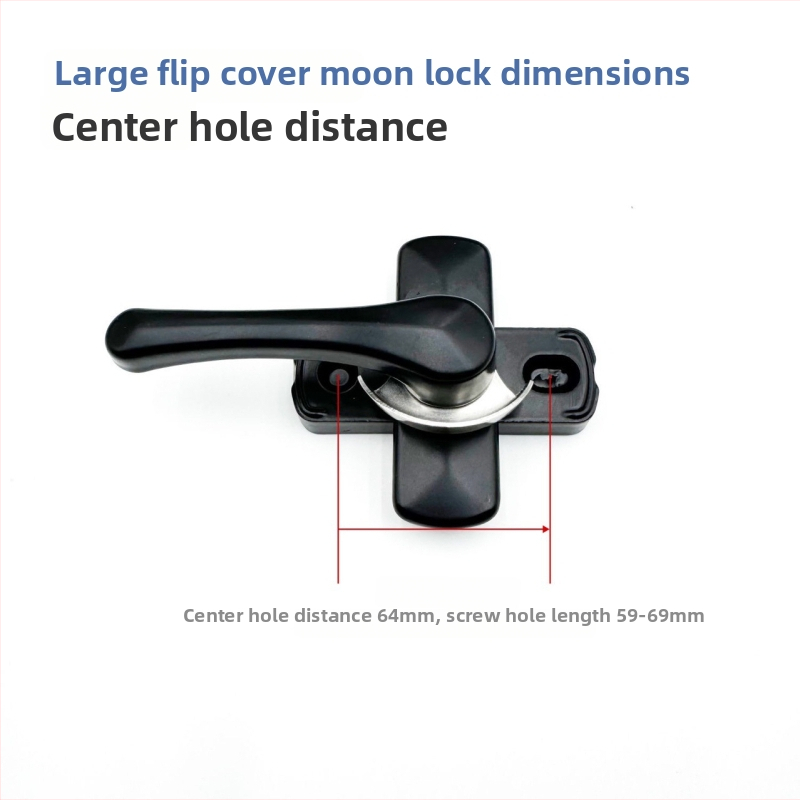 Polmesiacová zámka LG-2004 | zinková zliatina | pre dvere a okná | moderný a jednoduchý štýl