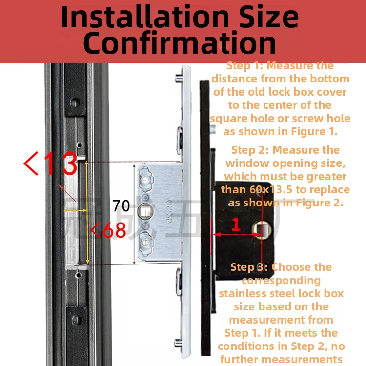 Crescent zámok LHD-88, nerezová oceľ, pre termálne oddelené hliníkové okná, Moderný minimalistický štýl