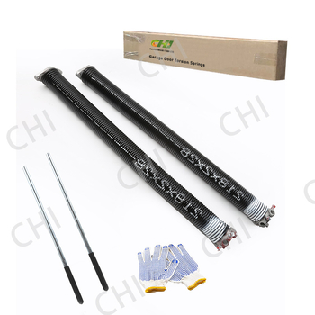 Shunchi garázsajtó torziós rugó készlet csúszásmentes tekerőrúddal és kesztyűvel, olajmentes bevonat, 82B anyag