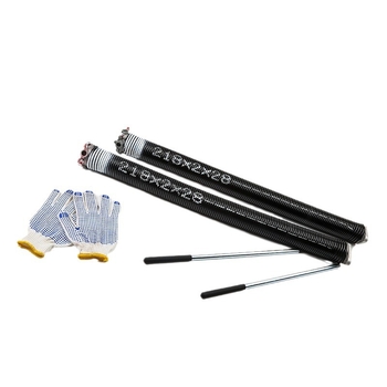 Shunchi garázsajtó torziós rugó készlet csúszásmentes tekerőrúddal és kesztyűvel, olajmentes bevonat, 82B anyag