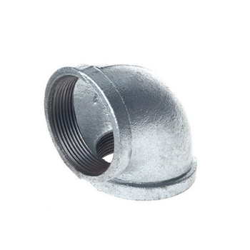Potrubné koleno 90° s vnútorným závitom, pozinkované, z tvárnej liatiny