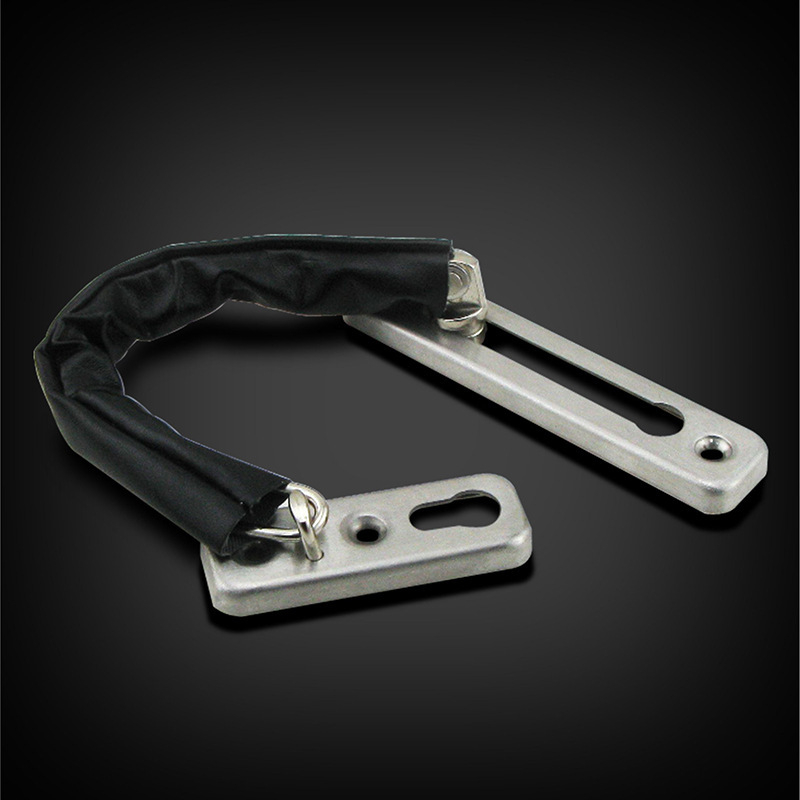 Lanț pentru ușă anti-furt Gu Rui, din oțel inoxidabil, acoperit cu material textil, pentru hoteluri, stil modern minimalist