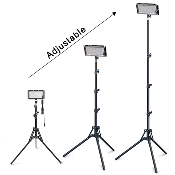 Lampă de camping pentru podea cu suport, LED, 50W, comutator reglabil al intensității luminii, sursă de energie cinetică