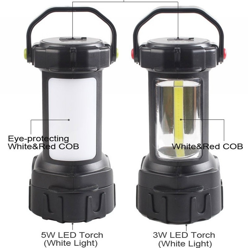 LED kamping svjetlo s ugrađeno baterijom, USB punjivo, prijenosno 10W vanjsko svjetlo