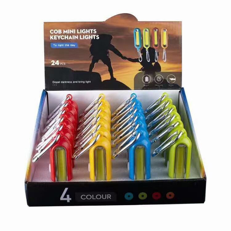 LED kamping svjetlo s COB, baterijsko napajanje, prekidač na gumb