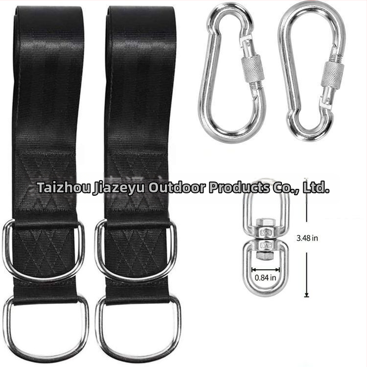 Jiaze Príchytka na strom pre hamak – Nylonové lano, Maximálna záťaž 500 kg, Hmotnosť 590 g, Pôvod Taizhou, Jiangsu