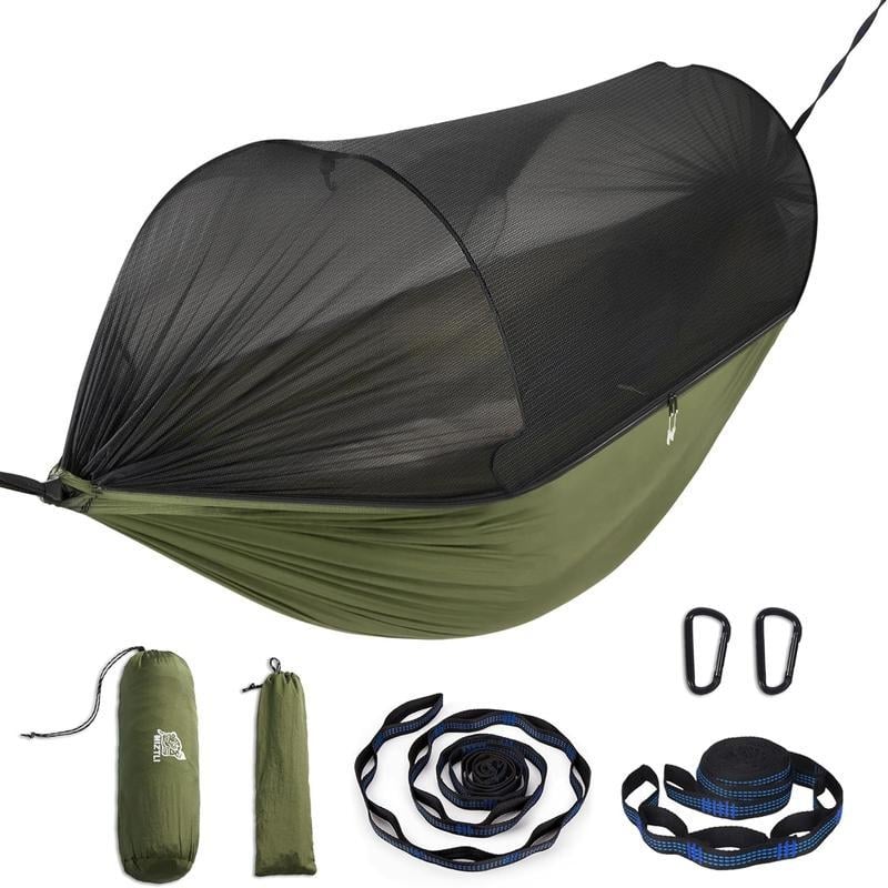 Hamac pentru camping, portabil, material: sfoară din nylon; greutate: 300 g; tip: hamac