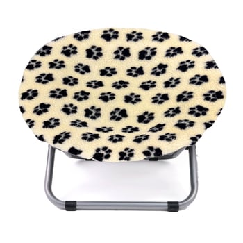 Φορητό αναδιπλούμενο κυκλικό κρεβάτι κατοικιδίων με υψωμένη αιώρα γάτας — διαπνέον, διατηρεί τη ζεστασιά, Oxford ύφασμα