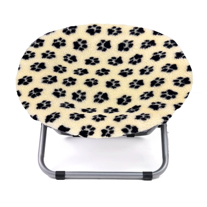 Φορητό αναδιπλούμενο κυκλικό κρεβάτι κατοικιδίων με υψωμένη αιώρα γάτας — διαπνέον, διατηρεί τη ζεστασιά, Oxford ύφασμα