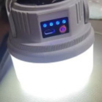 Lumină de camping reîncărcabilă, alimentată solar, lampă incandescentă 3.7V, 5W