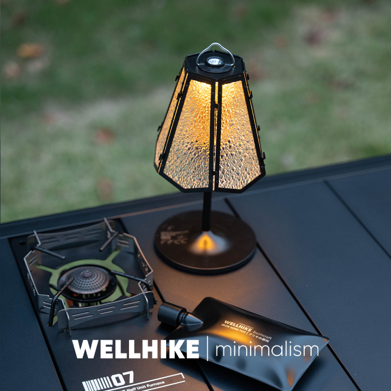 Wellhike kamping svjetlo s LED, USB punjivo, 5V, 3W, dodirni prekidač
