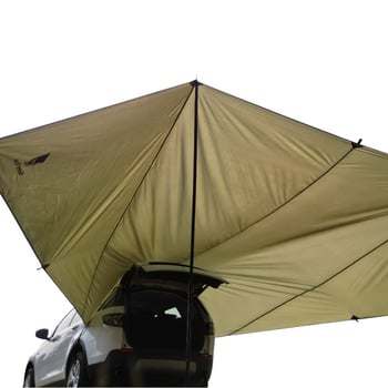 Hátsó autóernyő – tágas, több személyre, 3000 mm vízálló, poliészter anyag, pillangó alak
