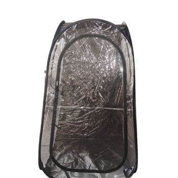 Go Sawae pop-up sátor sporteseményekhez — egyoldalú menedék sátor, gyors nyitás; belső átlátszó PVC, külső Oxford anyag, vízálló 1000–1500 mm