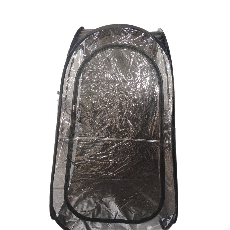 Go Sawae pop-up sátor sporteseményekhez — egyoldalú menedék sátor, gyors nyitás; belső átlátszó PVC, külső Oxford anyag, vízálló 1000–1500 mm