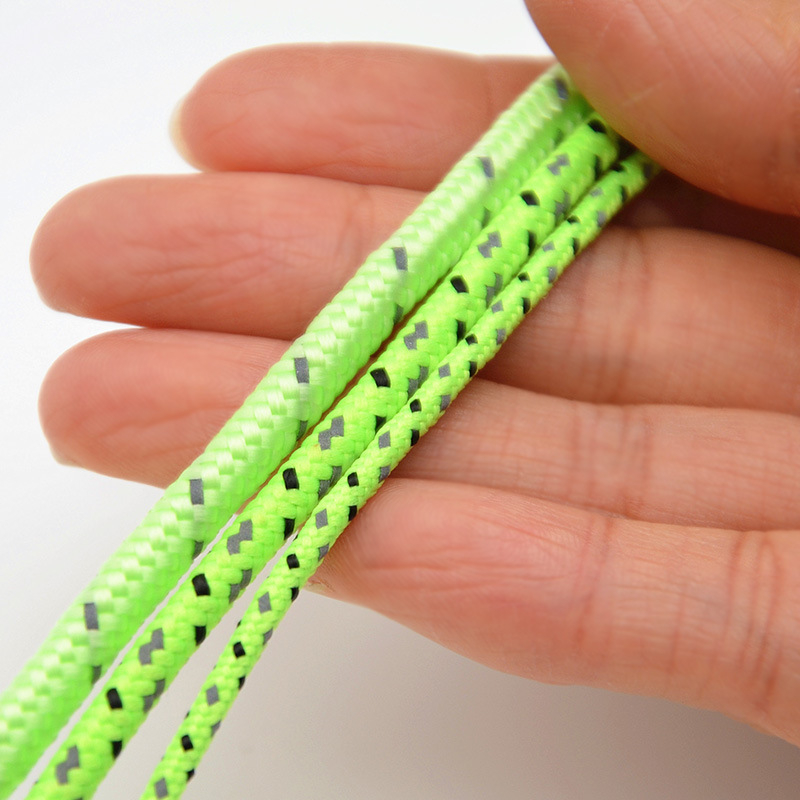 Reflektirajuća užad za šator, promjer 2,5 mm, fiksni vezni konopac, otporan na vjetar, cijeli rol