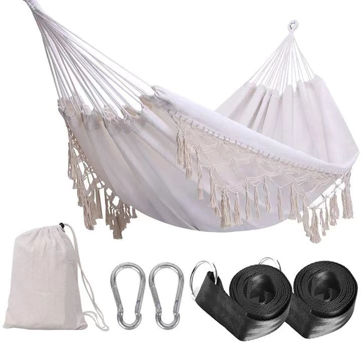 Vászonfüggőágy, 300 kg teherbírás, 2 kg súly, tartóelem nélkül