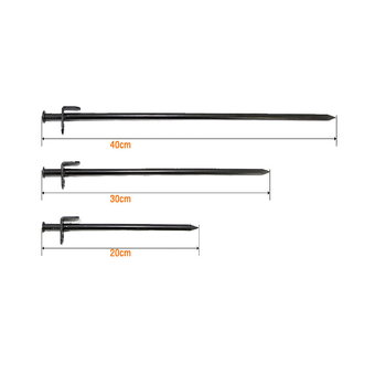 SkyCamping Σταθερά αγκύρια γείωσης για σκηνές και καλύμματα — Χάλυβας άνθρακα, 220 g