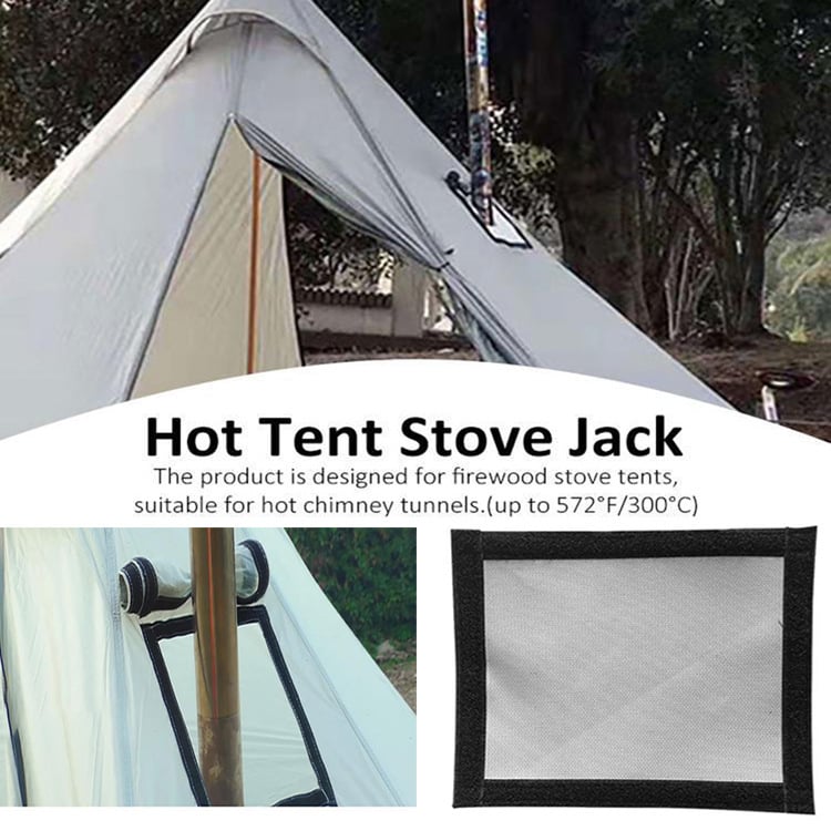 Σωλήνας καμινάδας φούρνου σκηνής, με πυρίμαχο ύφασμα, βάρος 32